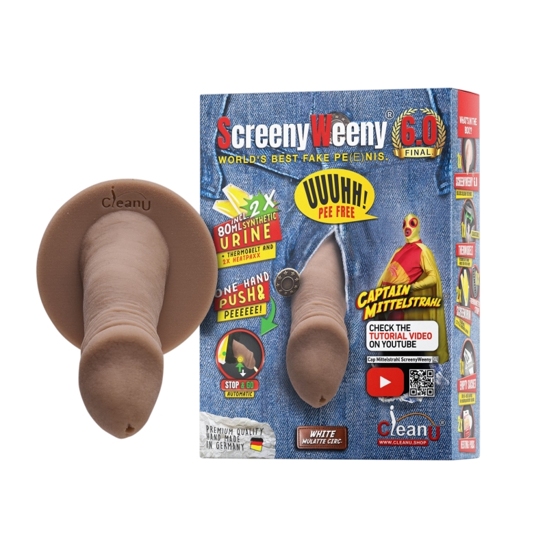 SCREENY WEENY 'CIRCUMCISED' 6.0 WHITE/MULATTE