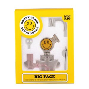 GOODYGLASS-BIG FACE MINI RIG 4-PIECE KIT- PINK
