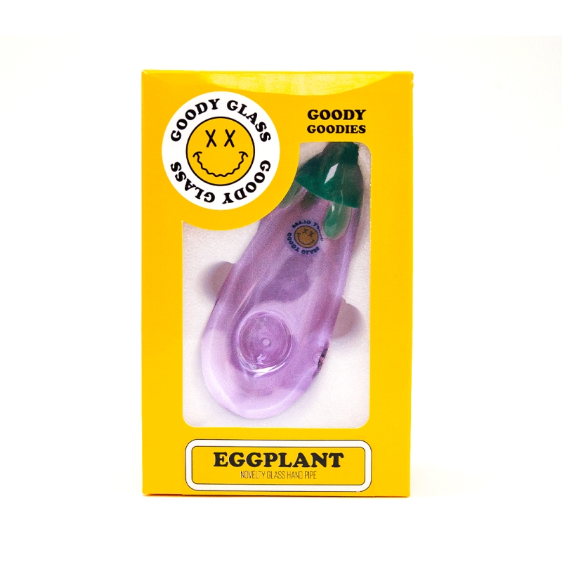 GOODYGLASS-GOODY EGGPLANT HAND PIPE