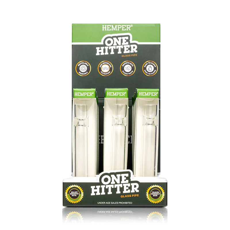 HEMPER MARKET - ONE HITTER CLEAR (DISPLAY 18U)