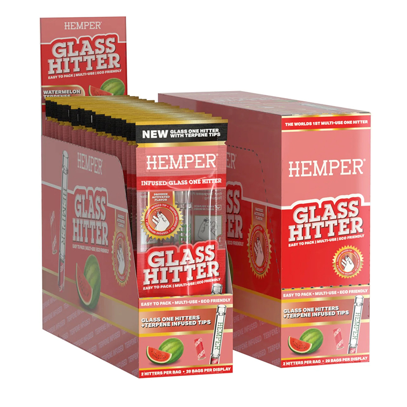 HEMPER - ONE HITTER WATERMELON (DISPLAY 20U)