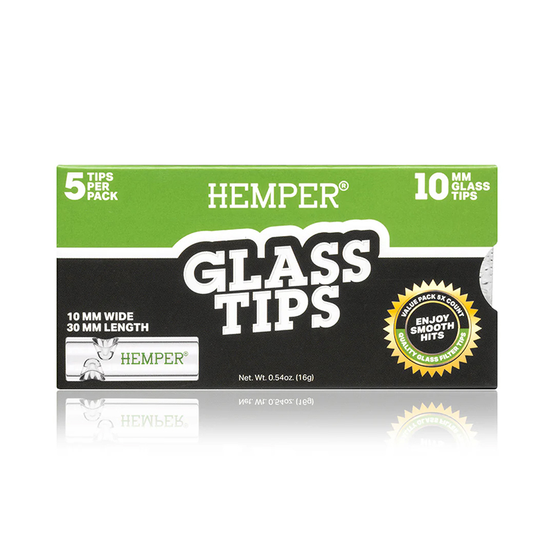 HEMPER - BLUNT GLASS TIPS 10 MM (DISPLAY 10 UNI)
