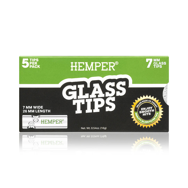 HEMPER - PAPER GLASS TIPS 7MM (DISPLAY 10 UNI)