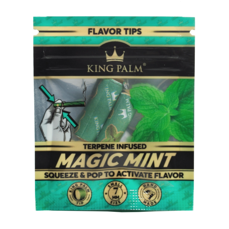 KING PALM MAGIC MINT FILTERS (7MM) (50 BAGS OF 2 UNITS)