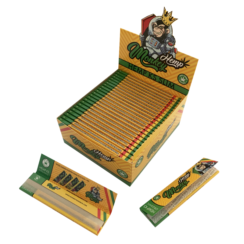 PAPER MONKEY KING HEMP KS SLIM (DISPLAY 50 BOOKLETS)