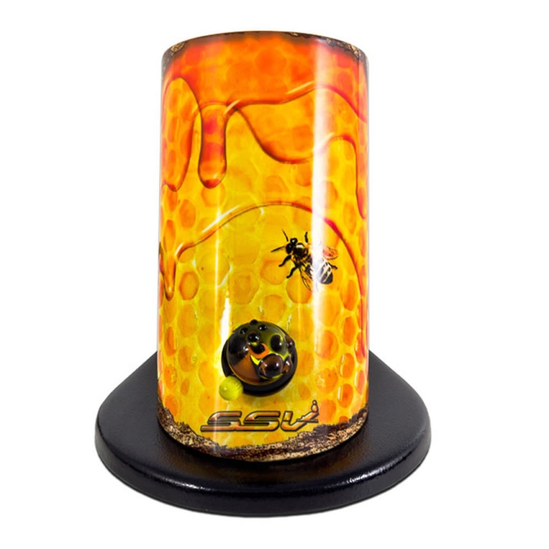 ELEV8 SILVER SURFER VAPORIZER (SSV) WAVE RIDER - HONEY W/ CLEAR AROMA TOP