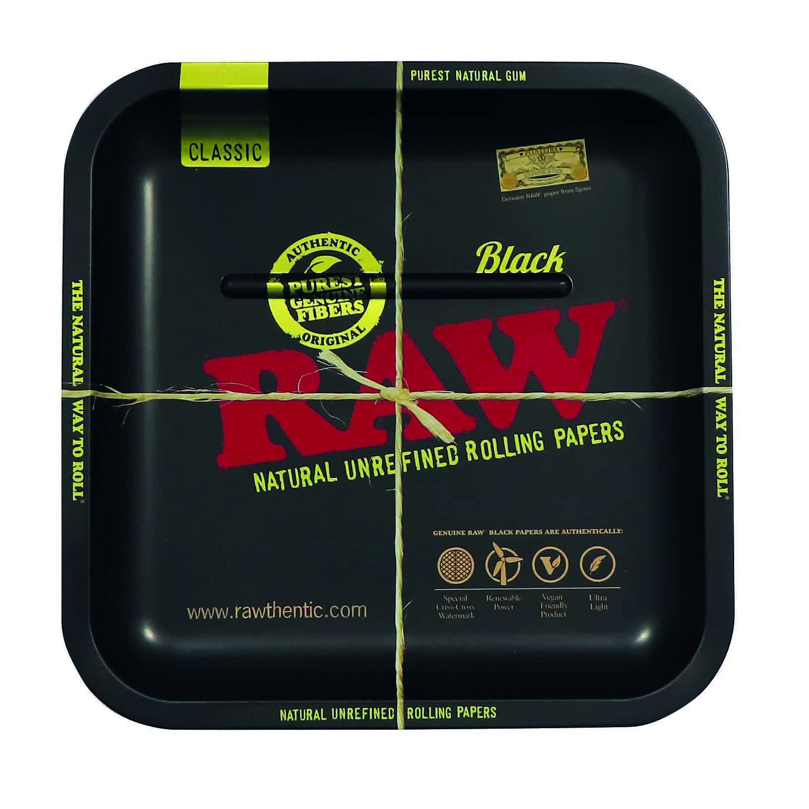RAW SQUARE BLACK TRAY